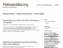 Tablet Screenshot of habeasdata.org